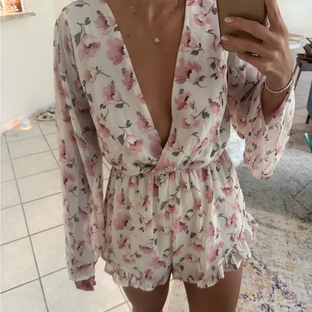 Dainty Hooligan Pink and White Floral Dress